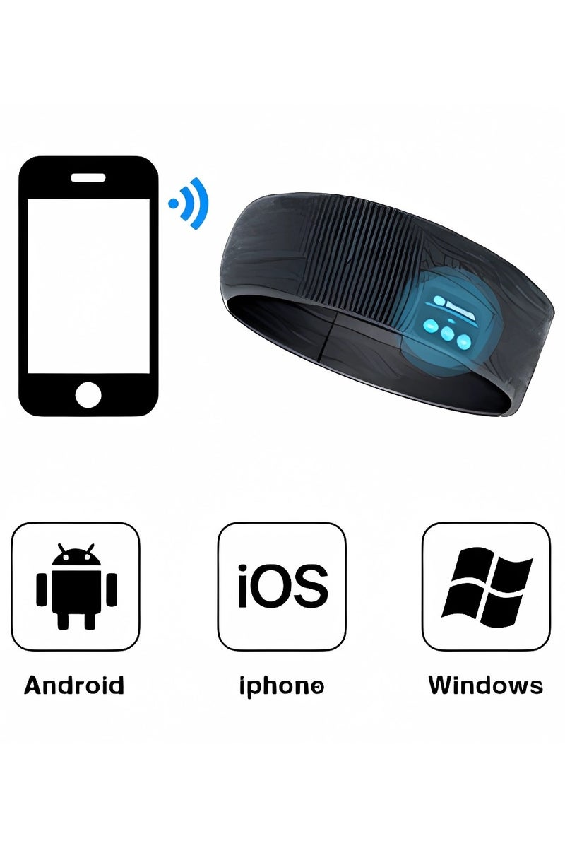 LUCKIER Bluetooth Headphones with Detachable Speakers for Sports Headband - Stereo and HD Audio for Running, Fitness, Yoga - Image 4