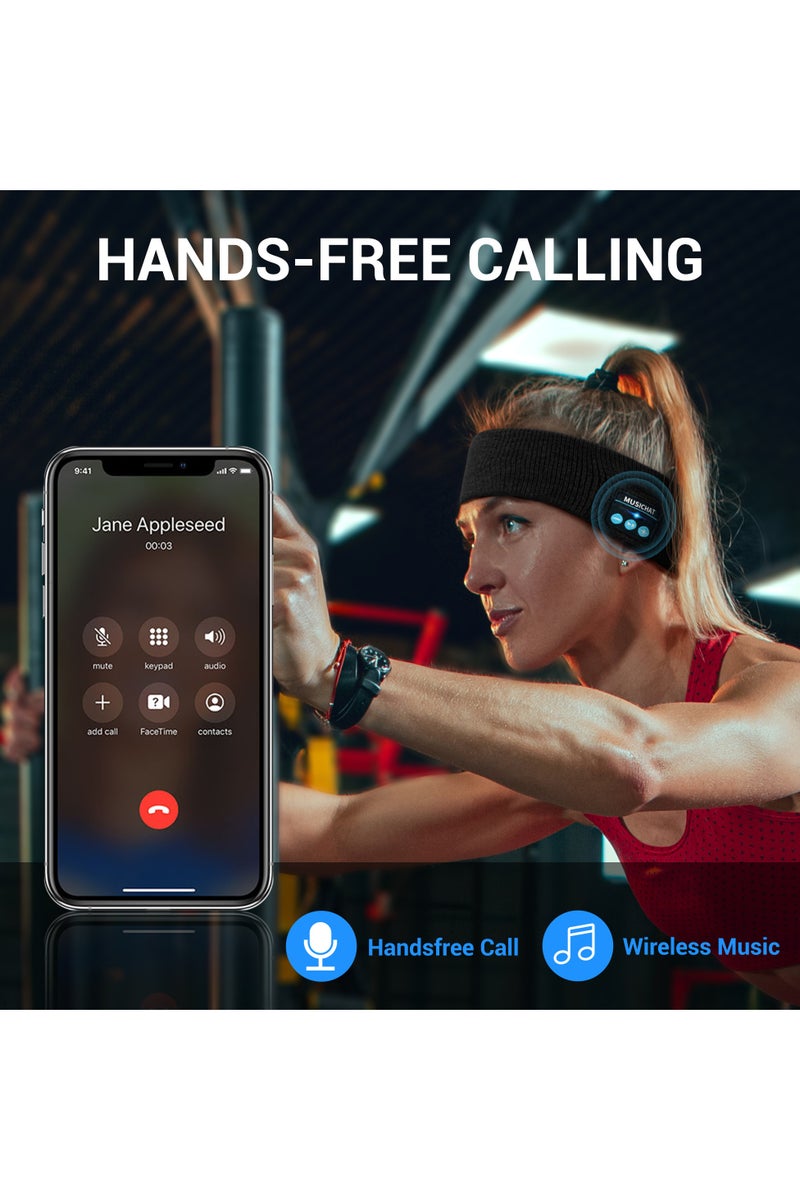 LUCKIER Bluetooth Headphones with Detachable Speakers for Sports Headband - Stereo and HD Audio for Running, Fitness, Yoga - Image 5