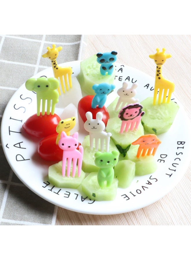 Japanese Cartoon Fruit Fork Cute Animal Fruit Fork Children Baby Special Fruit Sign Wholesale-Color:10pc Fruit Fork/alpaca Boxed  - Image 3