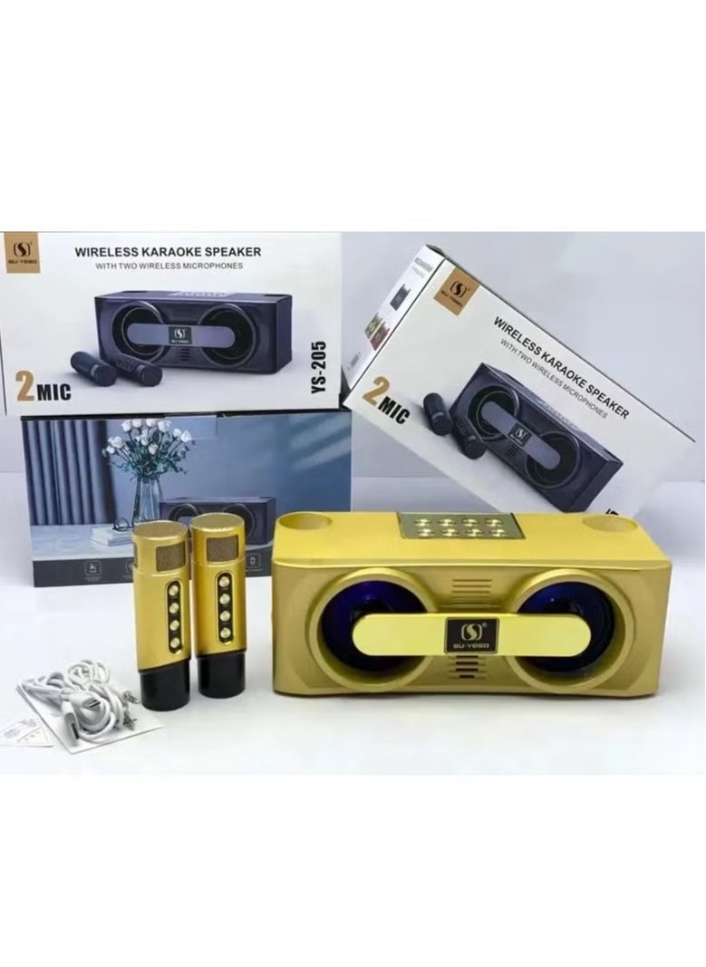 M24 Karaoke Speaker with Bluetooth Wireless Mic – Portable Karaoke System, High-Quality Sound, LED Lights, Perfect for Parties, Home, and Outdoor Fun
