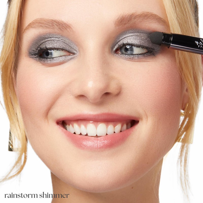 Julep Eyeshadow 101 Cream-to-Powder Waterproof Shadow Stick â€“ Rainstorm Shimmer â€“ Long-Lasting, Crease-Proof, Deep Silver Shimmer Cream Eyeshadow with Built-in Smudger - Image 3