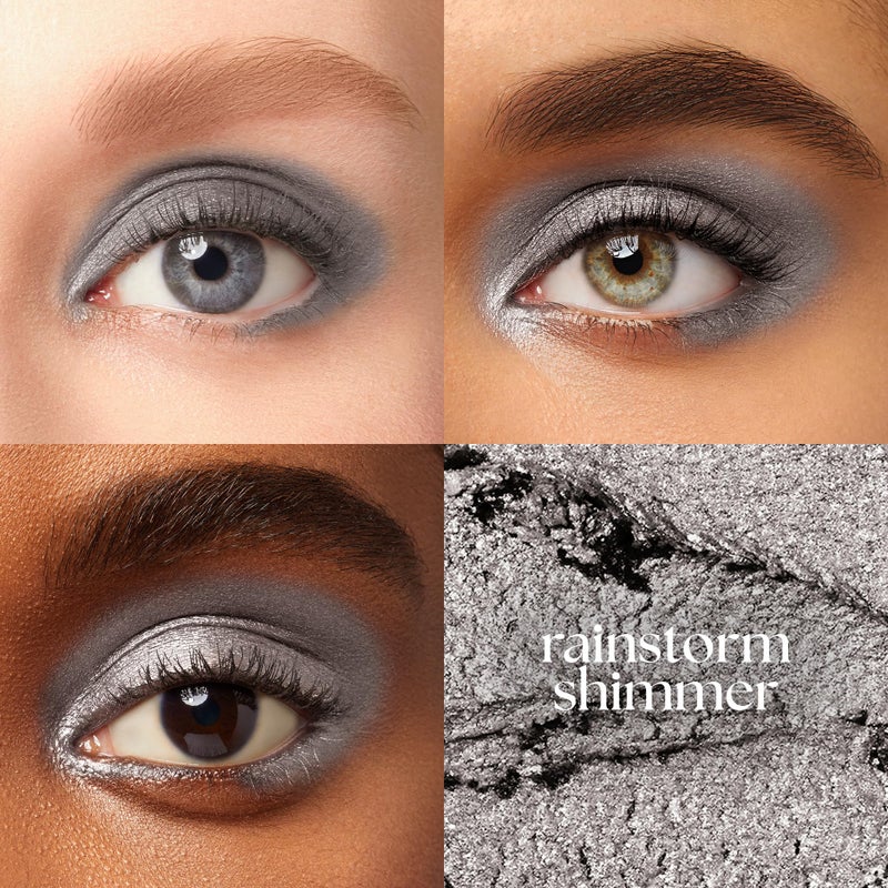 Julep Eyeshadow 101 Cream-to-Powder Waterproof Shadow Stick â€“ Rainstorm Shimmer â€“ Long-Lasting, Crease-Proof, Deep Silver Shimmer Cream Eyeshadow with Built-in Smudger - Image 2