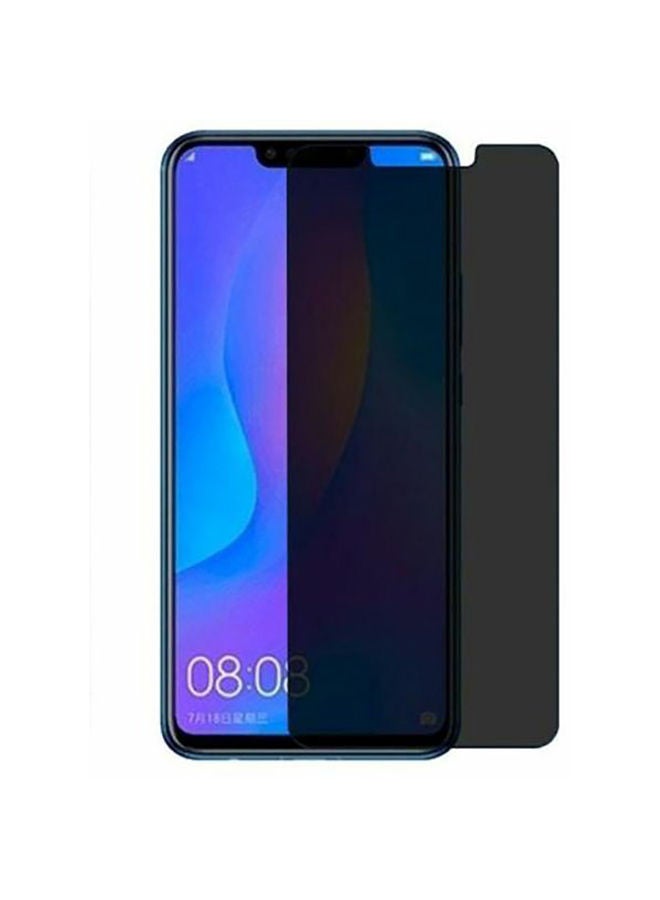 NIBEMINENT Privacy Tempered Glass Screen Protector For Huawei Y9 2019 Clear/Black 