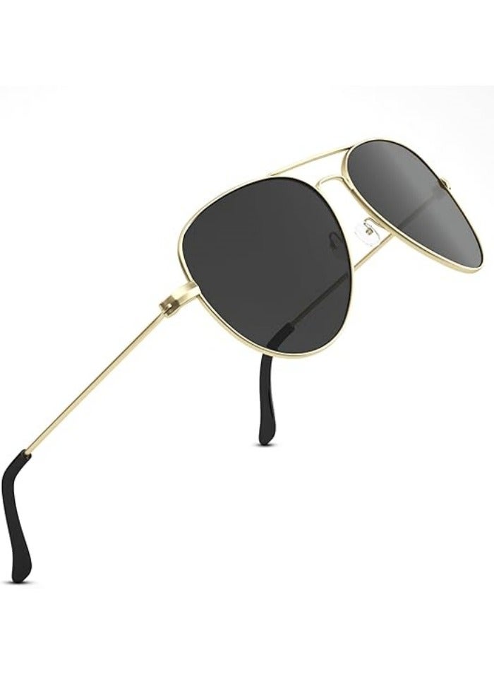 Aviator Sunglasses for Men Women Classic Polarized UV400 Protection - Image 1