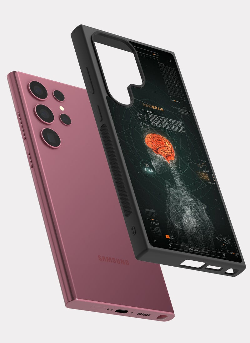 PXLAAT Samsung Galaxy S22 Ultra case cover Human Brain - Image 2