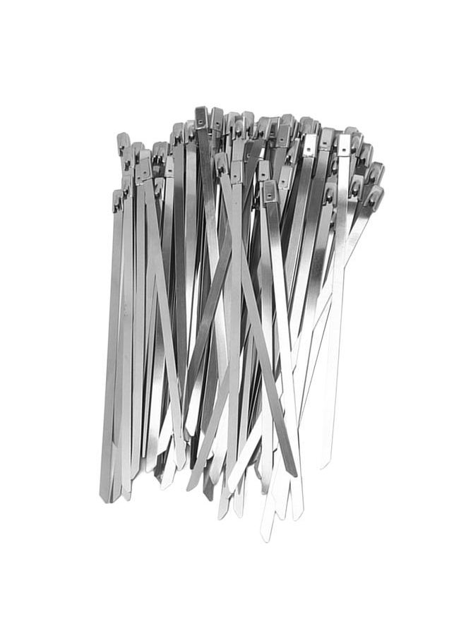 Thoraya - 100Pcs Cable Tie Stainless Steel Hose Zip Tie Self Locking Set Kit for Wire Line Type A - Image 1