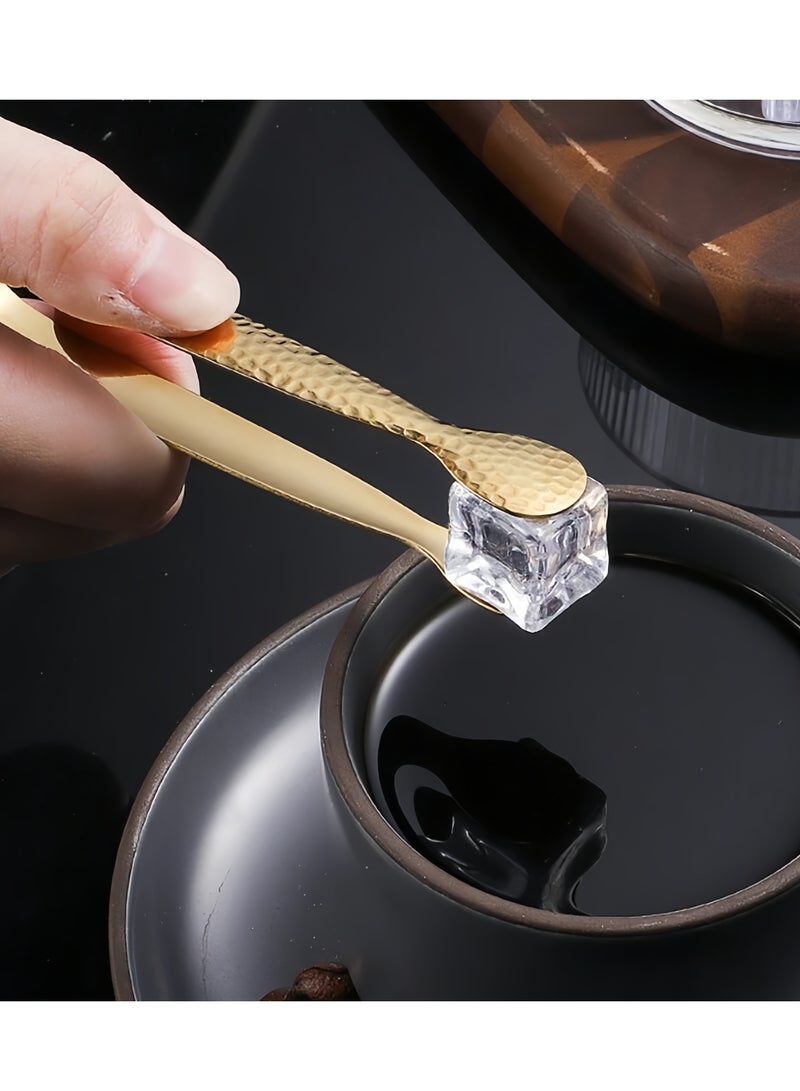 KOOKNA Stainless Steel Sugar Tongs, Small Serving Tongs for Ice Bucket, Kitchen, Coffee Bar, Picnics and Tea Party, Elegant Appetizer and Dessert Tongs, Ideal for Dates and Sweets - 2pcs - Image 4
