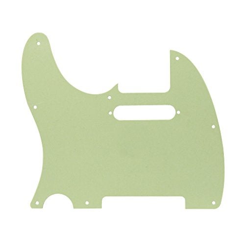 FLEOR 8 Hole TL Pickguard Scratch Plate with Pickguard Screws Set Fit USA/MX Standard TL Style Pickguard Replacement, 3Ply Mint Green - Image 4