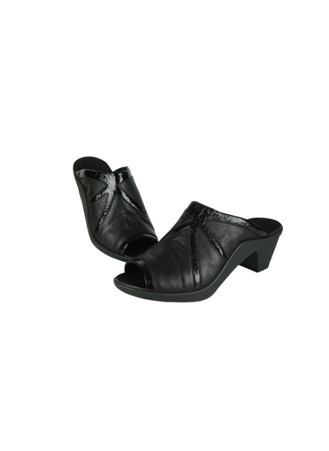 ROMIKA - Romika Ladies Block Heel Sandals 27166-AR544 100 Black - Image 1