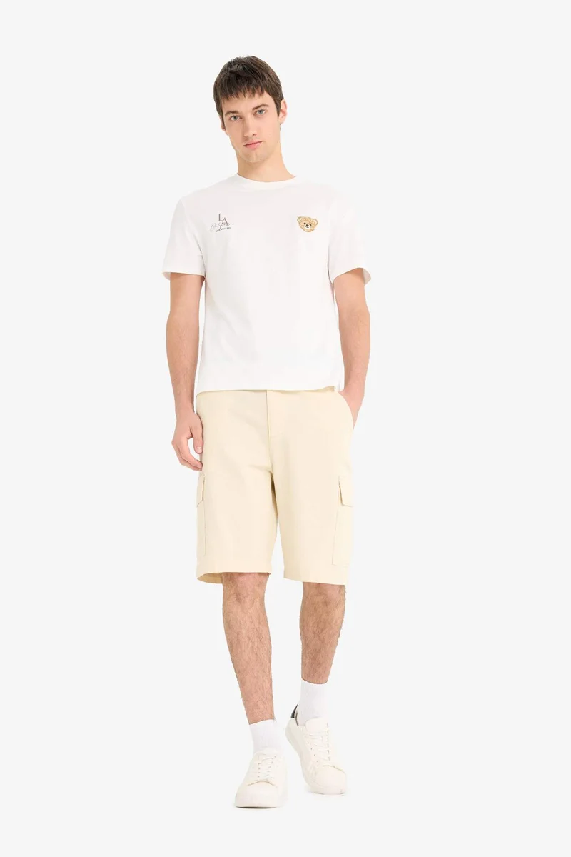 DeFacto Cotton Regular Fit Crew Neck Printed T-Shirt