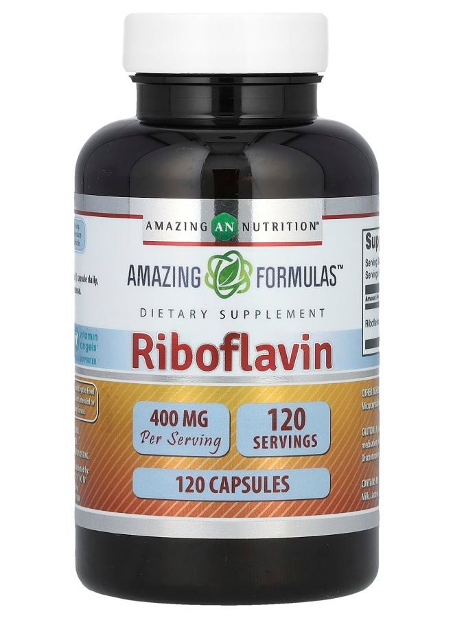 Riboflavin 400 mg 120 Capsules