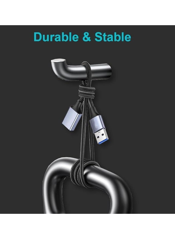 Mowsil USB Extension Cable 3Mtr USB A Male to Female Extension Cord USB 3.0 Extender 5Gbps Data - Image 2