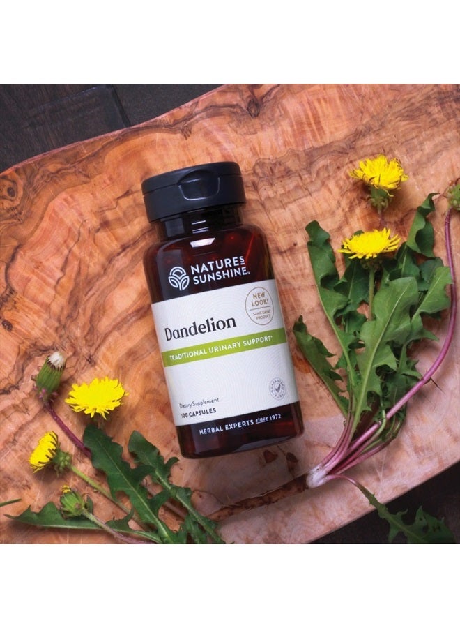 NATURE'S SUNSHINE Dandelion, 100 Capsules, Powerful Herb Supports Digestion, Nourishes The Liver, and Provides Urinary System Support - Image 2
