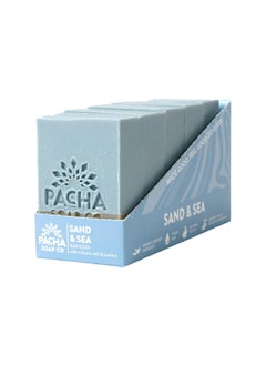 Pacha Soap Co Pacha Sand  Sea Bar Soap 5 Pack  Premium Handcrafted Hydrating  Natural Face Wash Hand Cleanser Body Wash  Soothing Essential Oils 4 oz 