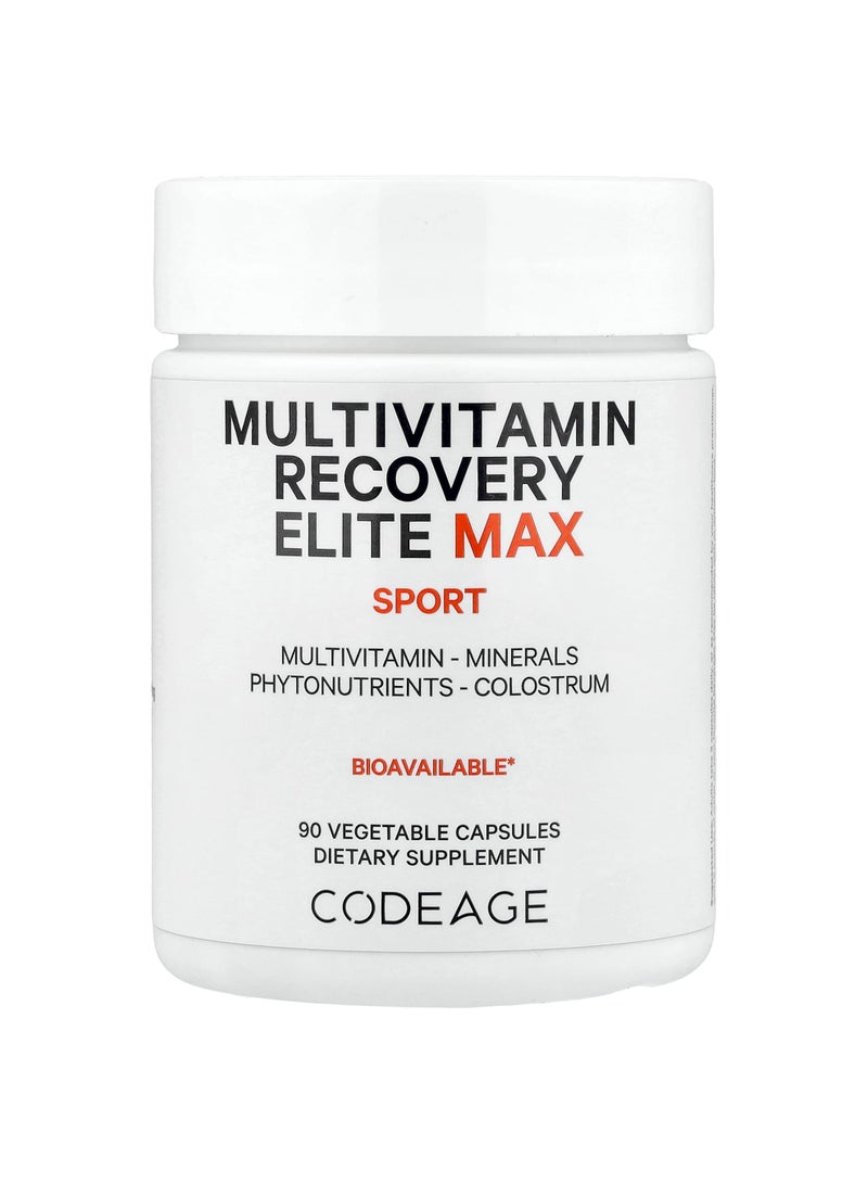 Codeage Sport, Multivitamin Recovery Elite Max, 90 Vegetable Capsules