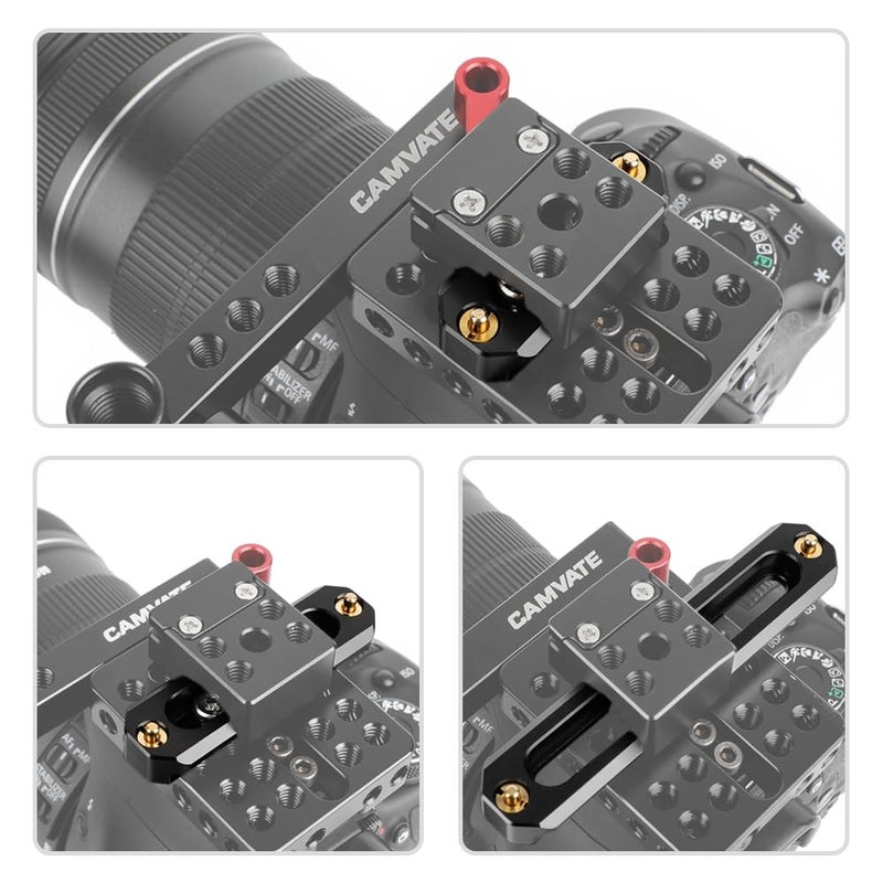 CAMVATE Triple NATO Rail Quick Release Bar 50mm / 70mm / 100mm - 2123 - Image 4