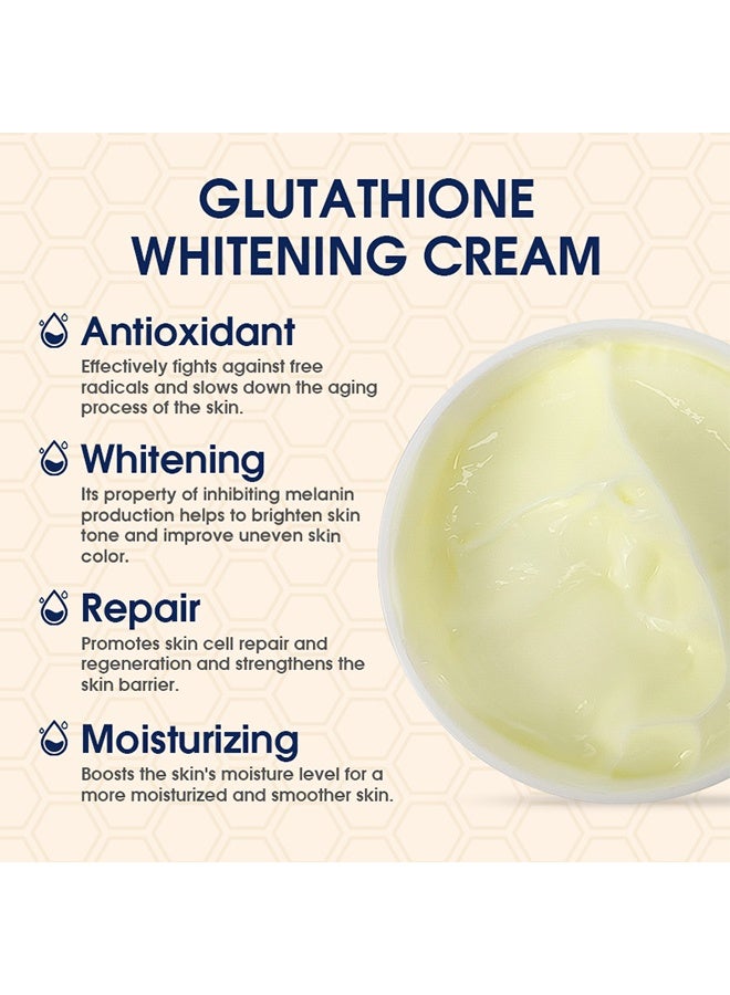 افكير الجلوتاثيون تبييض كريم 30 غرام, منع الشيخوخة ترطيب الجلد كريم مشرق, تسليط مشرق كريم, كريم التجميل التخفيف الأبيض - Image 3