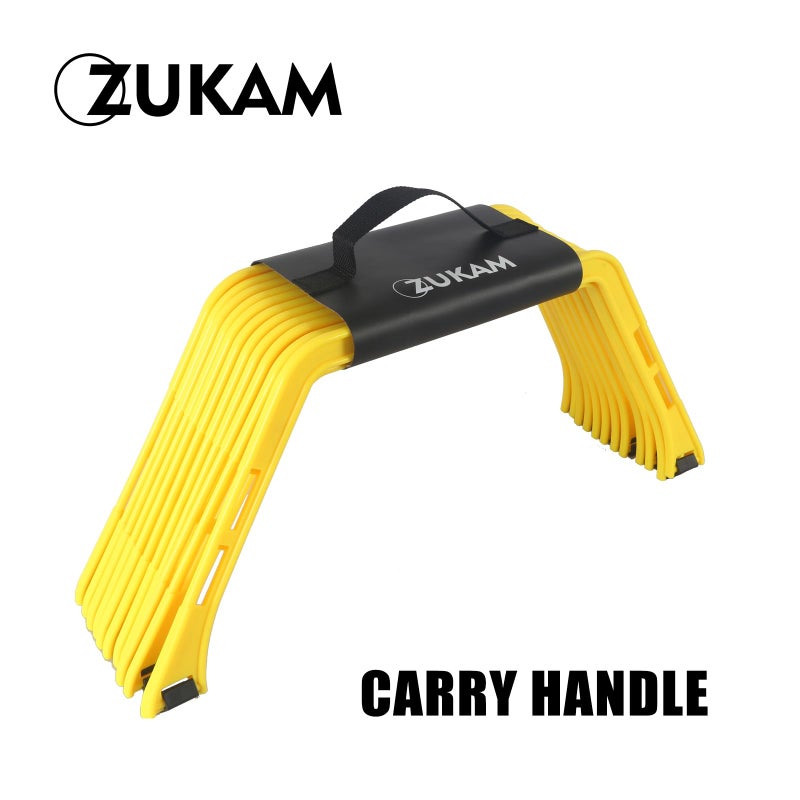 ZUKAM Hex Agility Rings for Speed Training & Agility Footwork Training Speed Hurdles Ladder (6 Ring) - Image 5