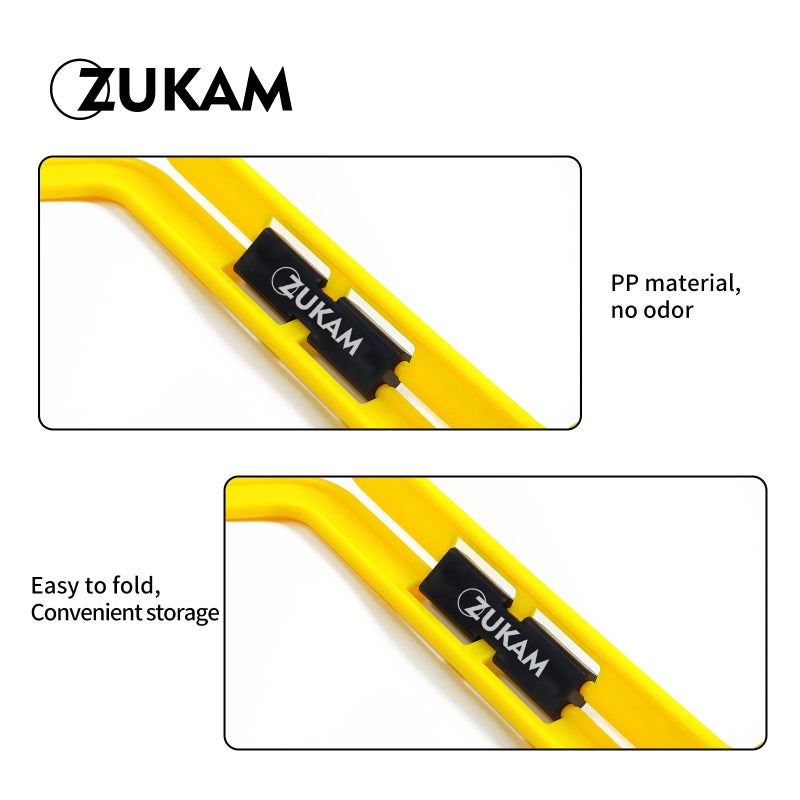ZUKAM Hex Agility Rings for Speed Training & Agility Footwork Training Speed Hurdles Ladder (6 Ring) - Image 3