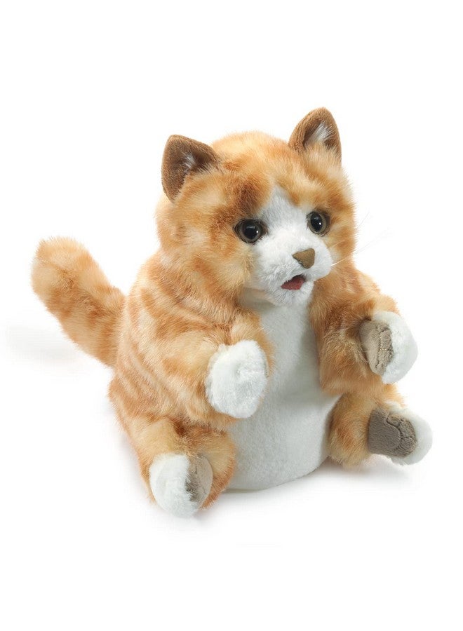 Folkmanis Orange Tabby Kitten Hand Puppet Orange, White, 1 EA - Image 1