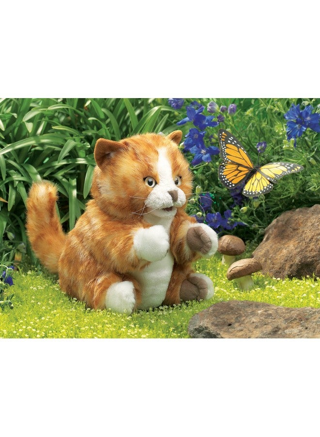 Folkmanis Orange Tabby Kitten Hand Puppet Orange, White, 1 EA - Image 2