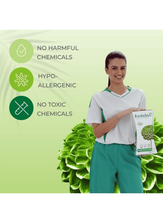 فريش دايز فوط صحية يومية عادية، مرنة وناعمة للغاية، (52+20مجانا)  72 فوطة - Image 4