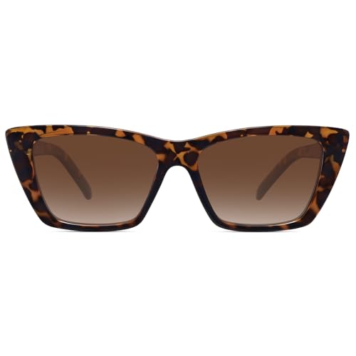 WOWSUN Narrow Small Vintage Polarized Cat Eye Sunglasses for Women - Image 4