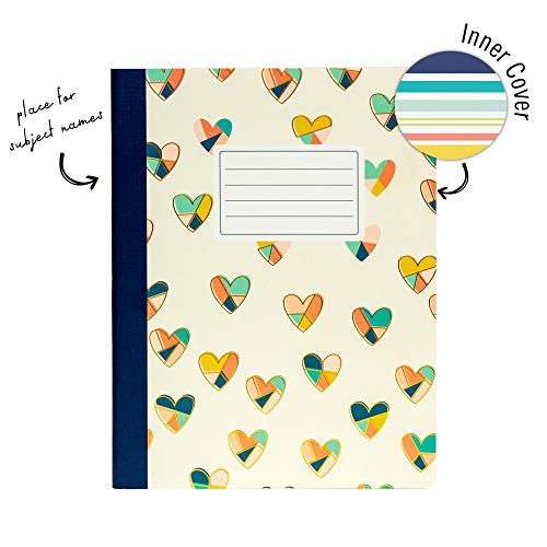 Pukka Pad, Carpe Diem Composition Notebooks - 3 Pack of Journals Featuring 140 Pages of College Ruled 80GSM Paper with Sturdy Cover Stock - 9.75 x 7.5in - Floral Love - Image 5