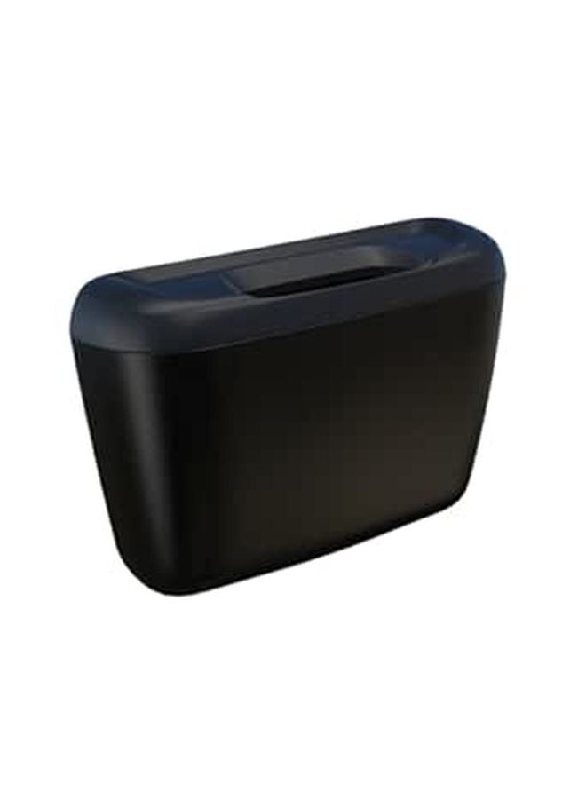 Black Portable Car Trash Can for Wrappers Tissues and Liquid Storage - Image 1
