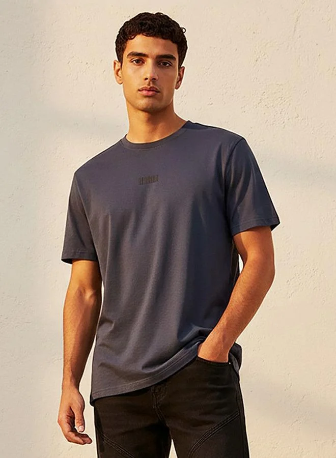 Lee Cooper Lee Cooper Men Regular Fit Crew Neck Short Sleeve Logo Print T shirt
