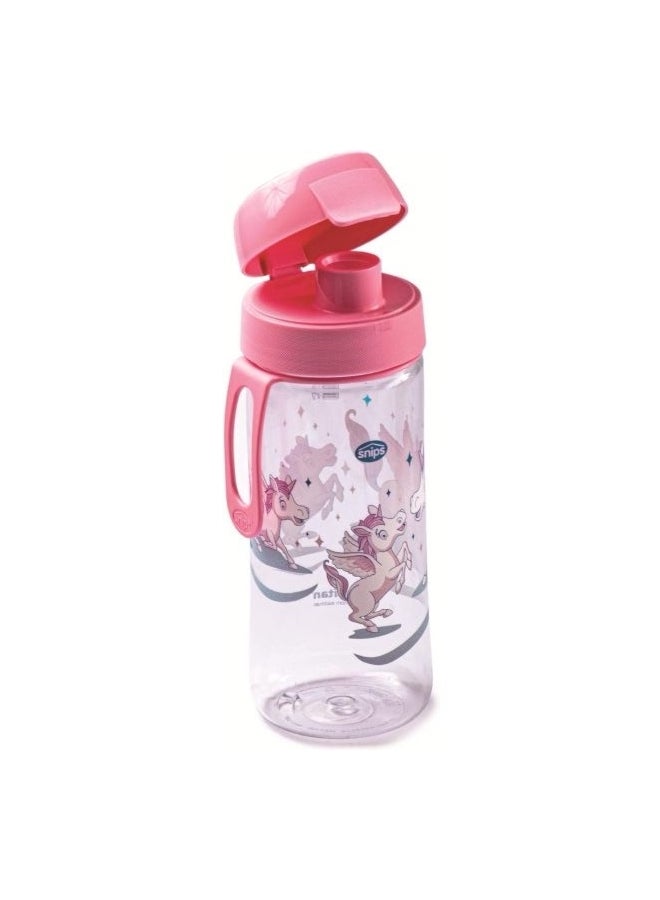 Snips Practical and Versatile Unicorn Tritan Water Bottle Pink and Clear 0.50 Liter 000797 - Image 2