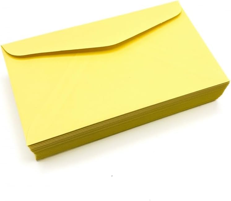 Limited Papers (TM) #6 3/4 Regular Envelope - Pastel - 24# (3 5/8 x 6 1/2) - Business Series (Canary, 500) - Image 1