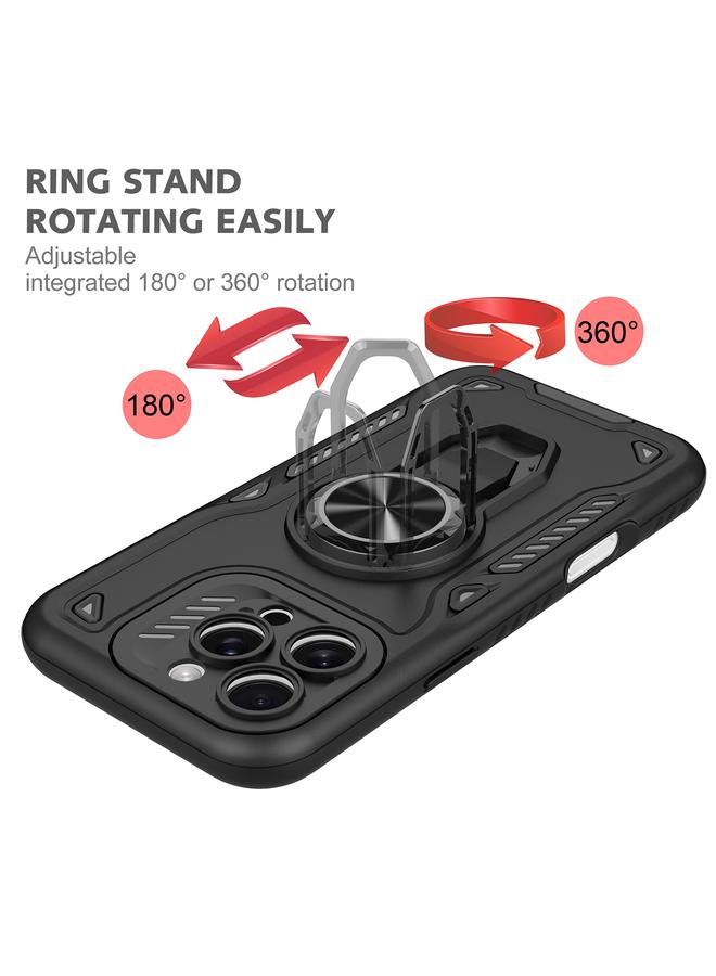 S-TOP Case For iPhone 11 Metal Rotating Bracket TPU + PC Magnetic Phone Case - Image 3