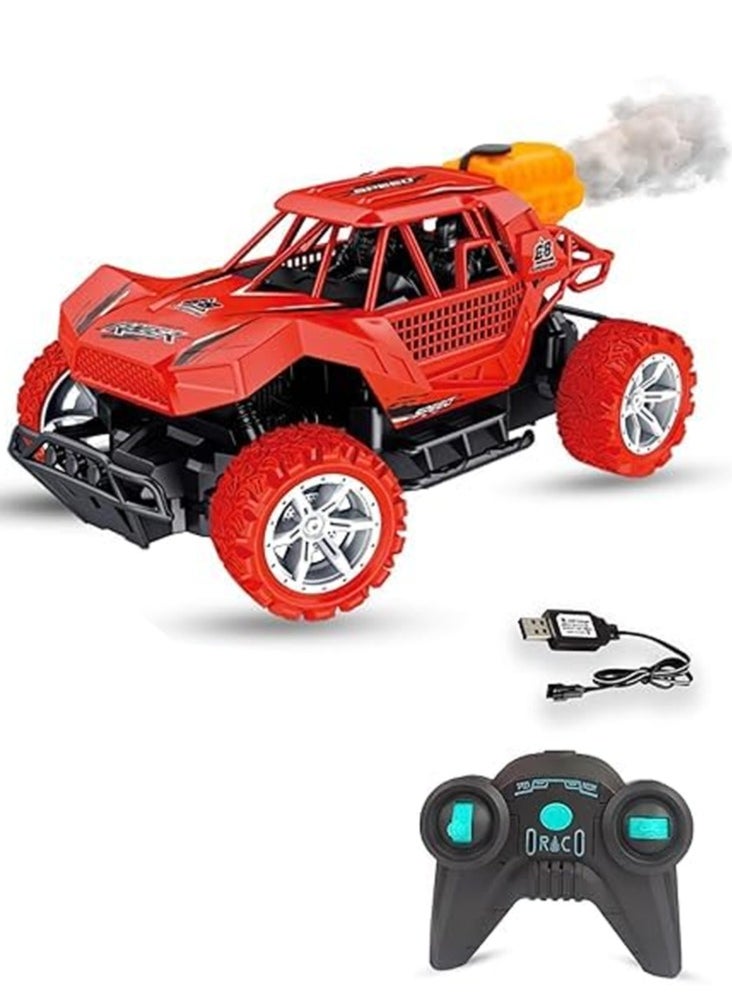 FEND Fend Rechargable Remote Control Water Spray Runner Climbing Car with Rear Fog LED Light for Kids Red  - Image 1