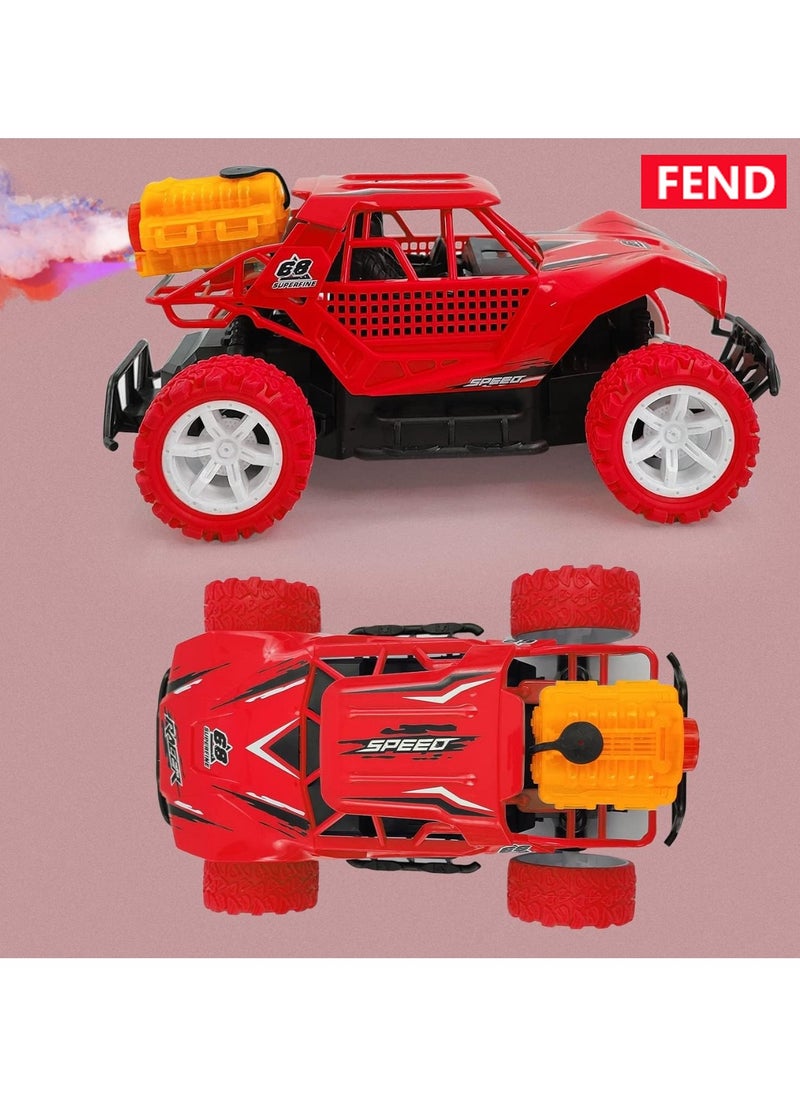 FEND Fend Rechargable Remote Control Water Spray Runner Climbing Car with Rear Fog LED Light for Kids Red  - Image 4