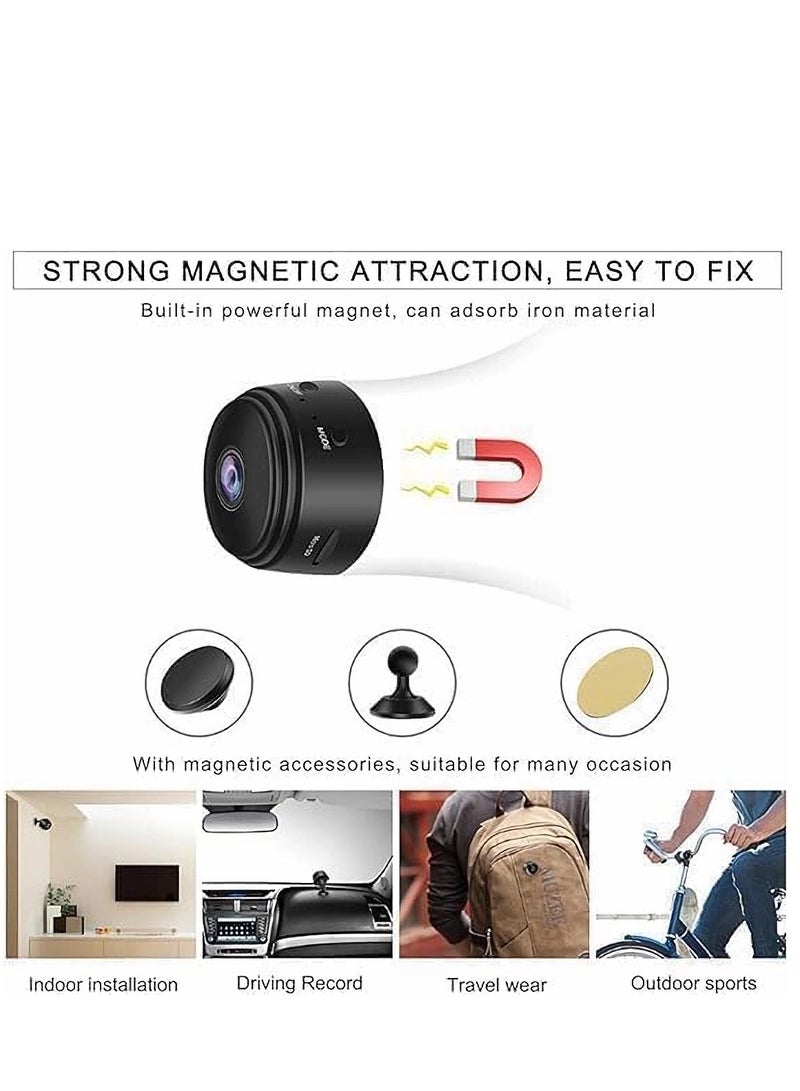 Generic Mini WiFi Camera Mini Camera Remote Monitor Home Security 1080P Camera IR Wireless Camera Smart Tracking Camera with Night Vision and Motion Detection for Indoor and Outdoor - Image 2