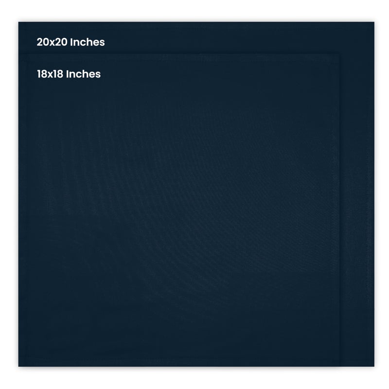 يوتوبيا كيتشين يوتوبيا المطبخ المناديل القماشية البحرية [12 حزمة 18x18 بوصة] قطن مزيج قابل للغسل وقابل لإعادة الاستخدام مناديل عشاء الطاولة القابلة لإعادة الاستخدام - Image 2