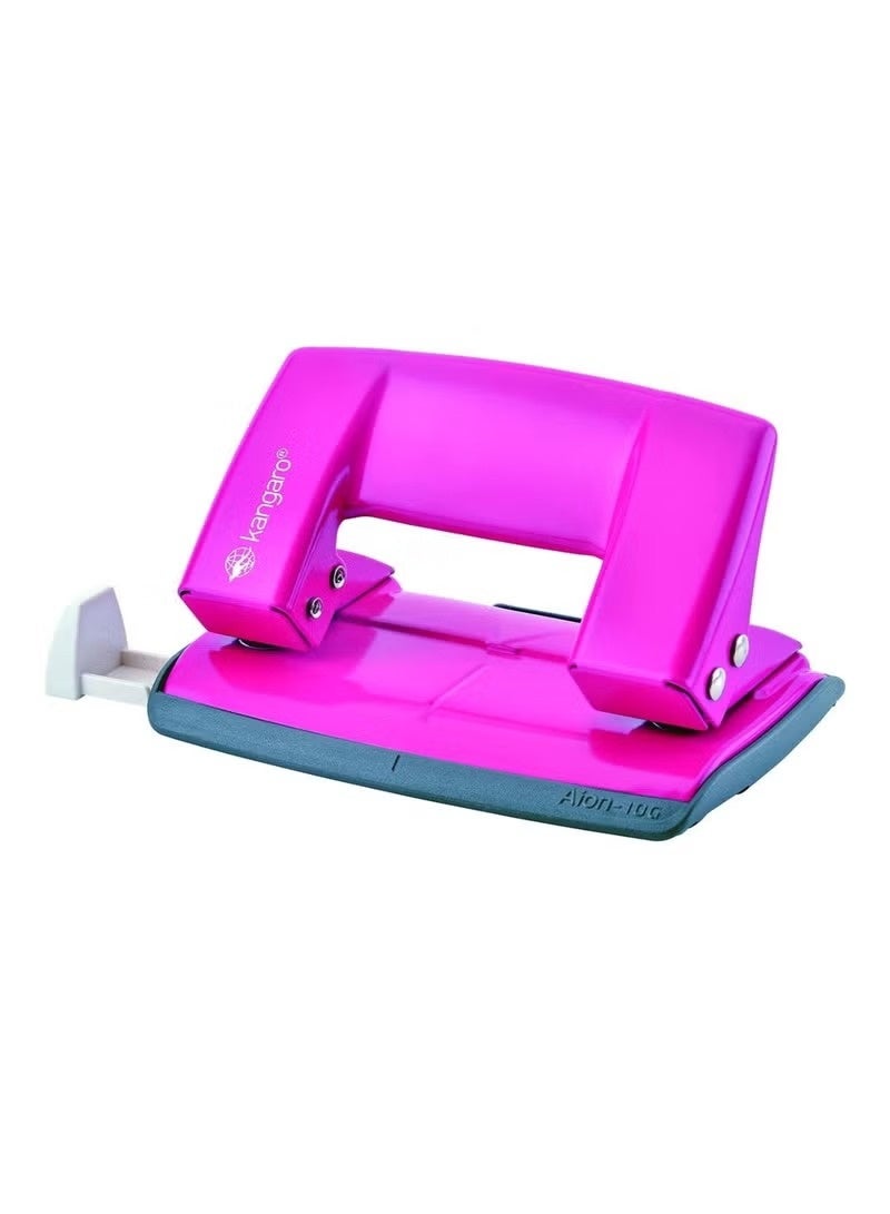 Kangaro Paper Punch AION-10G Mini Metal w/Guide Bar - Punching Capacity: 10 Sheets - Image 4