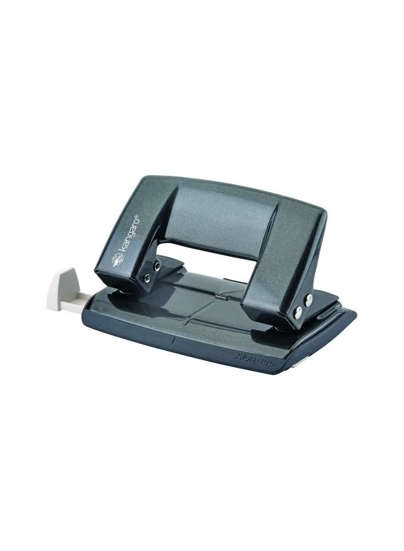 Kangaro Paper Punch AION-10G Mini Metal w/Guide Bar - Punching Capacity: 10 Sheets - Image 1