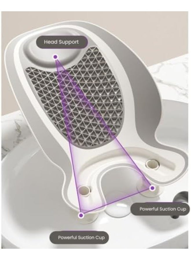 Turtees Baby Sink Bath Tub with Anti-Slip Support Seat | Newborn to Toddler Infant Bath Seat | Safe & Comfortable Baby Bathing Solution - Image 3