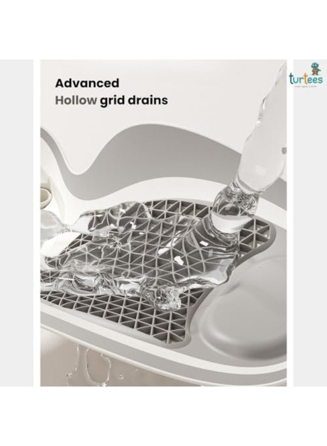 Turtees Baby Sink Bath Tub with Anti-Slip Support Seat | Newborn to Toddler Infant Bath Seat | Safe & Comfortable Baby Bathing Solution - Image 4