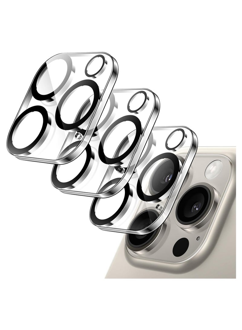 ELTRAZONE Camera Lens Protector for iPhone 15 Pro 6.1-Inch and iPhone 15 Pro Max 6.7-Inch, 9H Tempered Glass, Anti-Scratch, Case Friendly, Does Not Affect Night Shots, HD Clear, 3-Pack - Image 1
