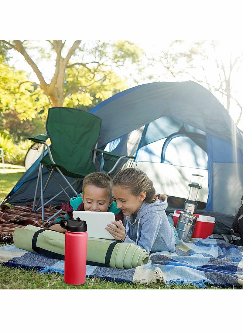 Excefore Lid Suitable For Hydro Flask,Straw Cap Wide-Mouth Water Bottle 18 32 40 Ounces (About 1.18 Liters) Wide Mouth, Straw Top Cap Replacement Cap (With 2 Straws And 1 Brush) - Image 5