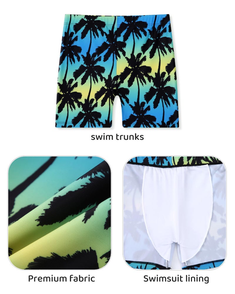 Ghteas Kids Boys 2 Piece Swimwear Boys Rash Guard Swim Set with Swim Trunks Bathing Suit Long Sleeve Swim Shirt Quick Dry Swimsuit Swimming Suit for Swim Set Size 12 - Image 4