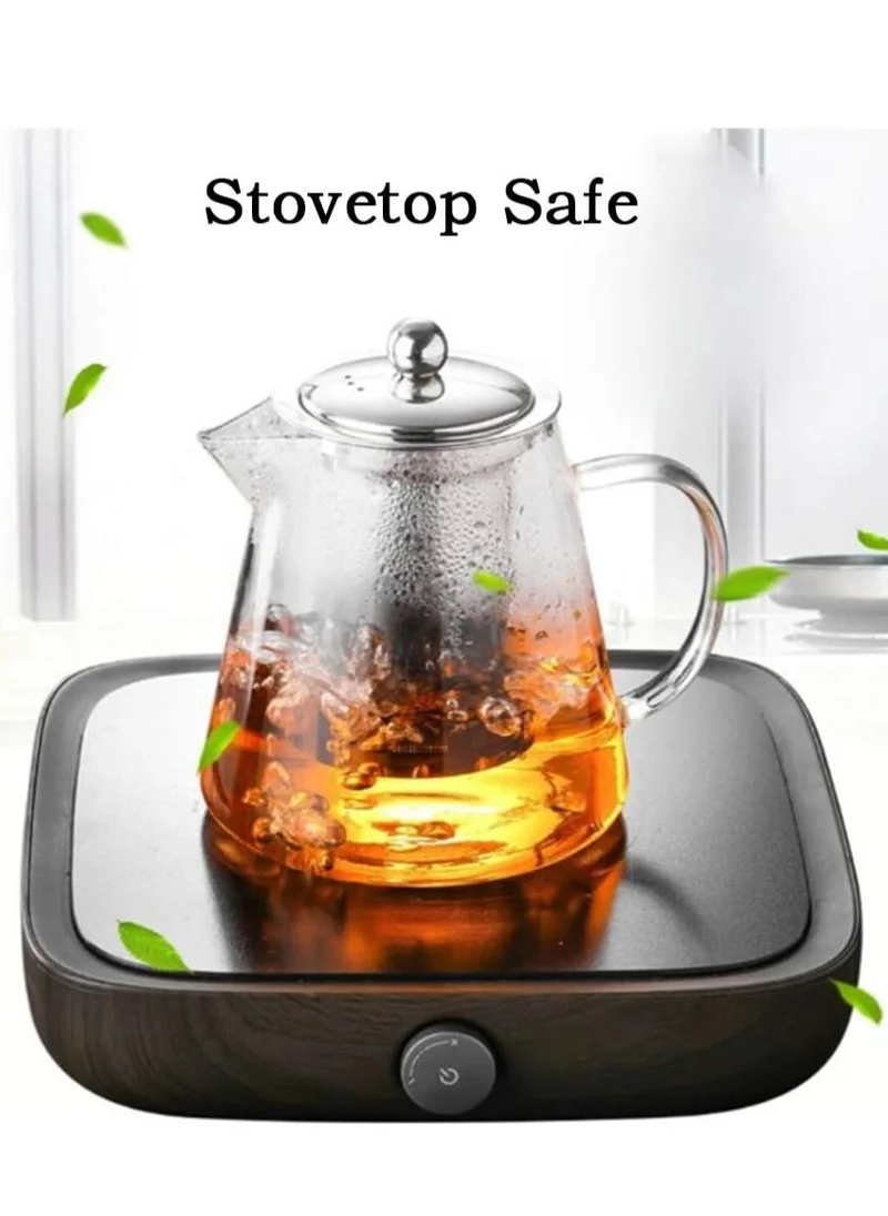 1Chase Borosilicate Glass Teapot with Infuser 950 ML