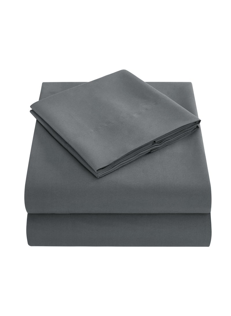 Y&D Bed Sheets 274cm * 259cm Bed Hat 198cm * 203cm 35cm Pillowcase 51cm * 101cm * 2 Plain Bedding 4-piece Set  - Image 1