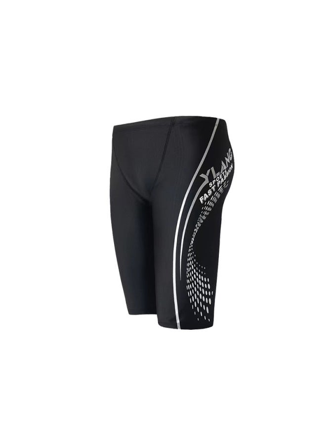 Swimming Trunks Men's Direct New Quick-drying Sunscreen Swimming Trunks Flat Angle Adult Fashion Printing Swimming Pool Training Swimming Trunks