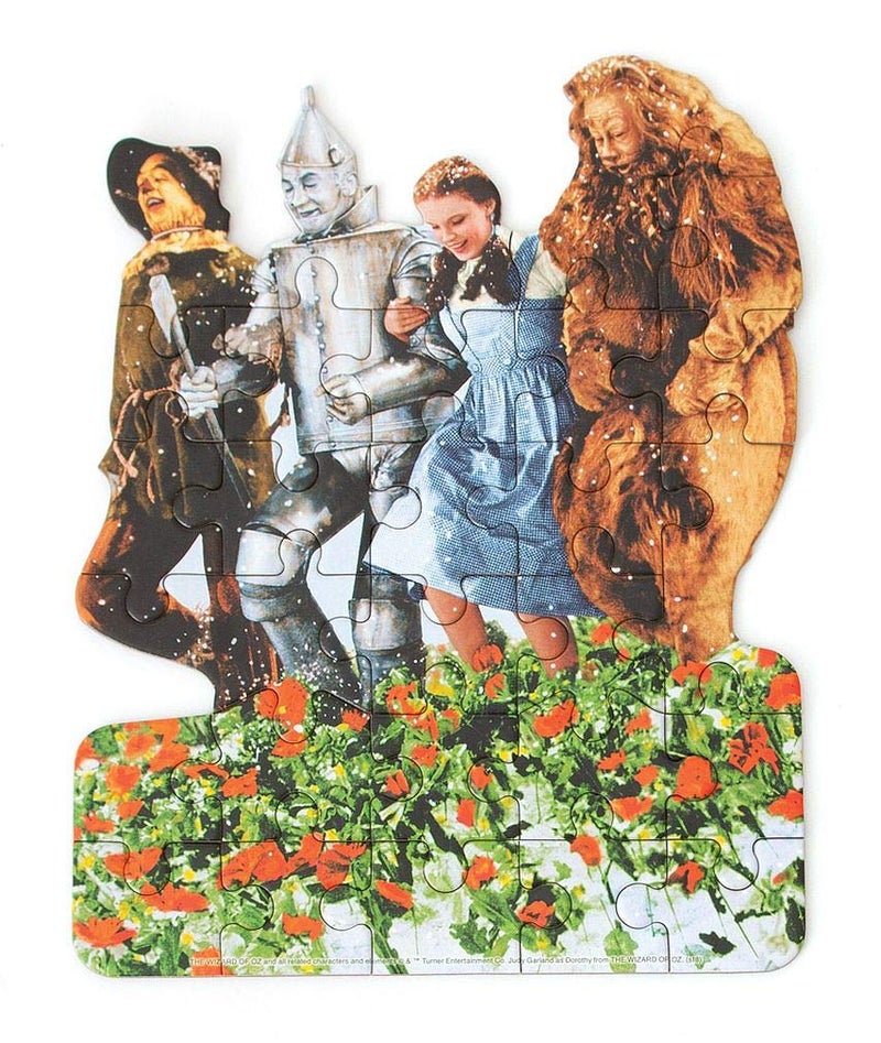 Playhouse Wizard of Oz Poppy Fields 26-Piece Die-Cut Shaped Mini Puzzle for Kids - Image 1