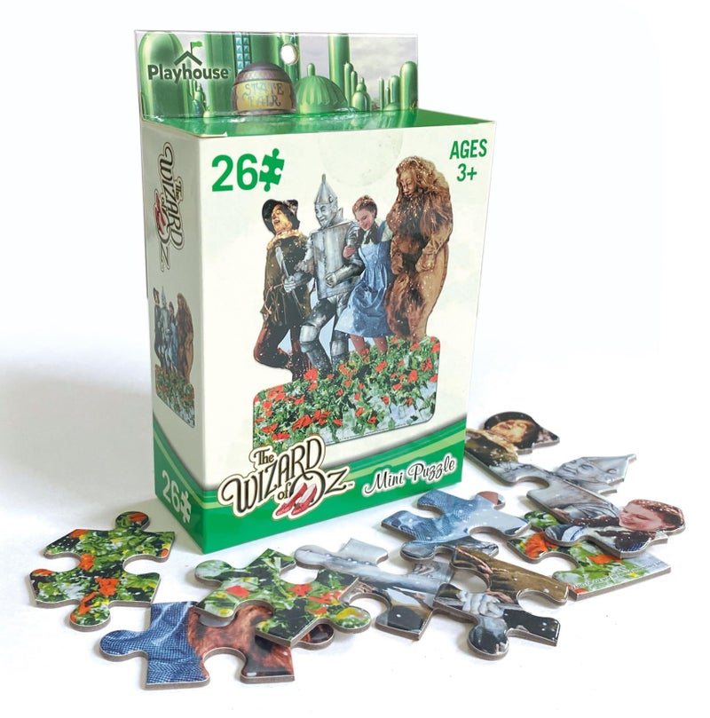 Playhouse Wizard of Oz Poppy Fields 26-Piece Die-Cut Shaped Mini Puzzle for Kids - Image 2