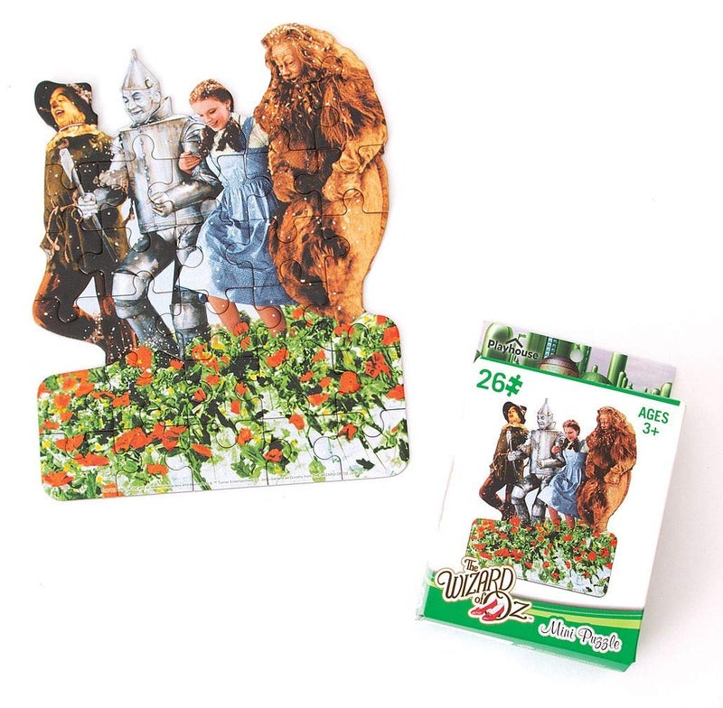 Playhouse Wizard of Oz Poppy Fields 26-Piece Die-Cut Shaped Mini Puzzle for Kids - Image 4